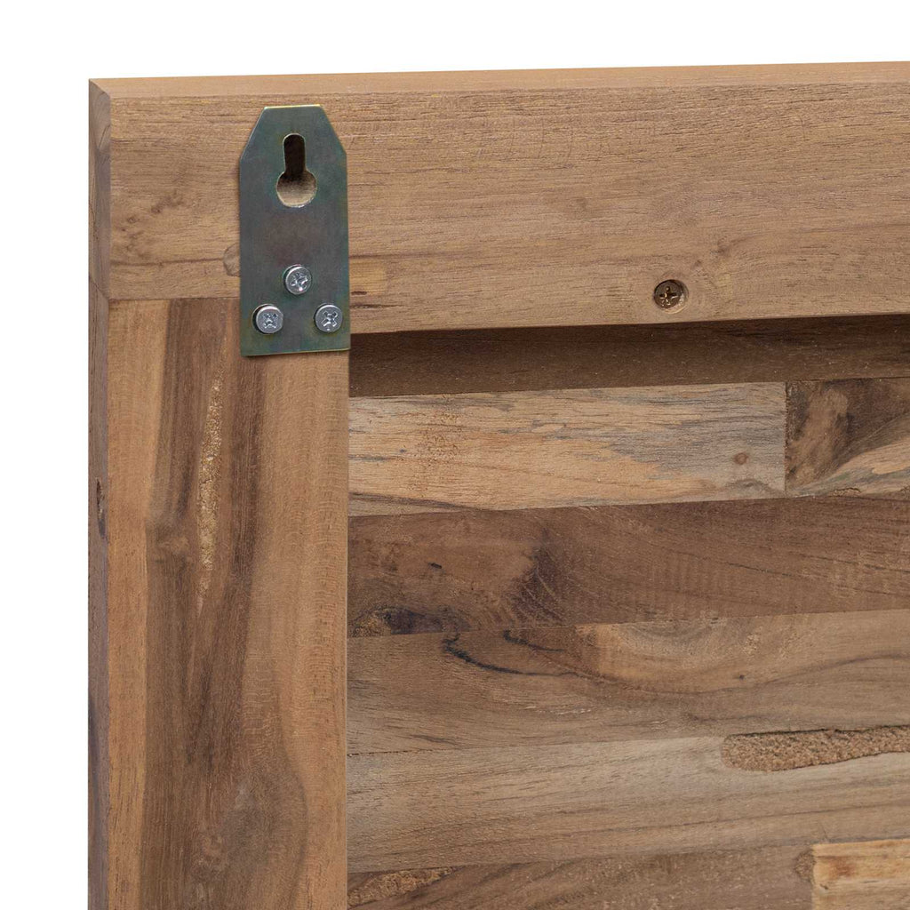 Cabecero Natural Madera de teca maciza