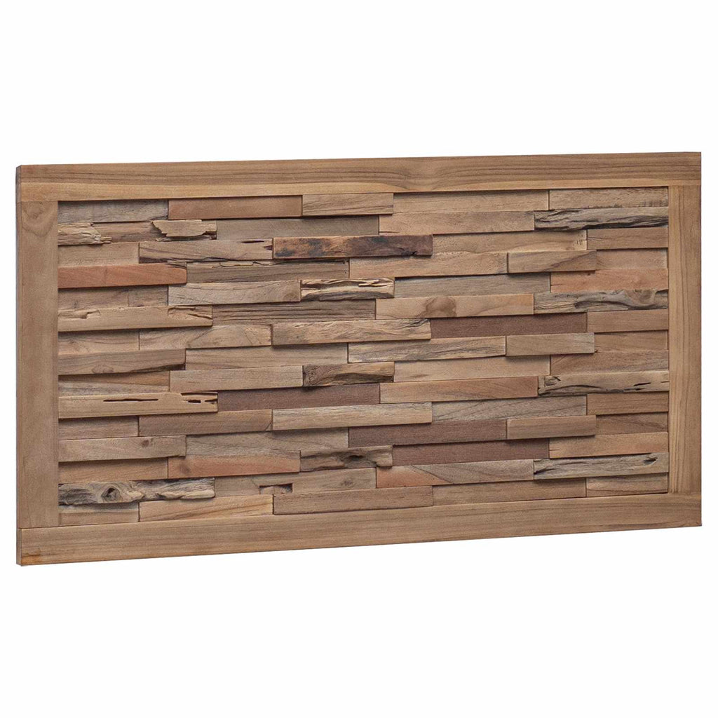 Cabecero Natural Madera de teca maciza