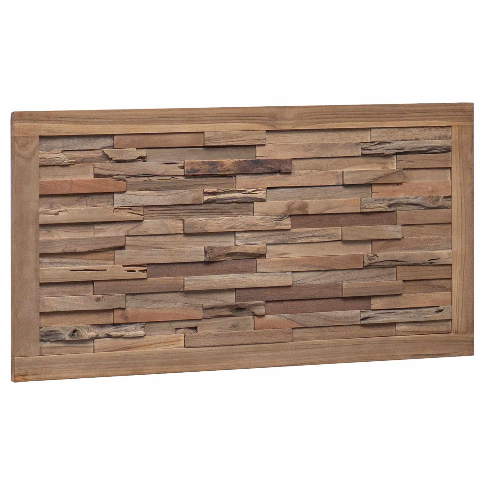 Cabecero Natural Madera de teca maciza