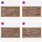 Cabecero Natural Madera de teca maciza