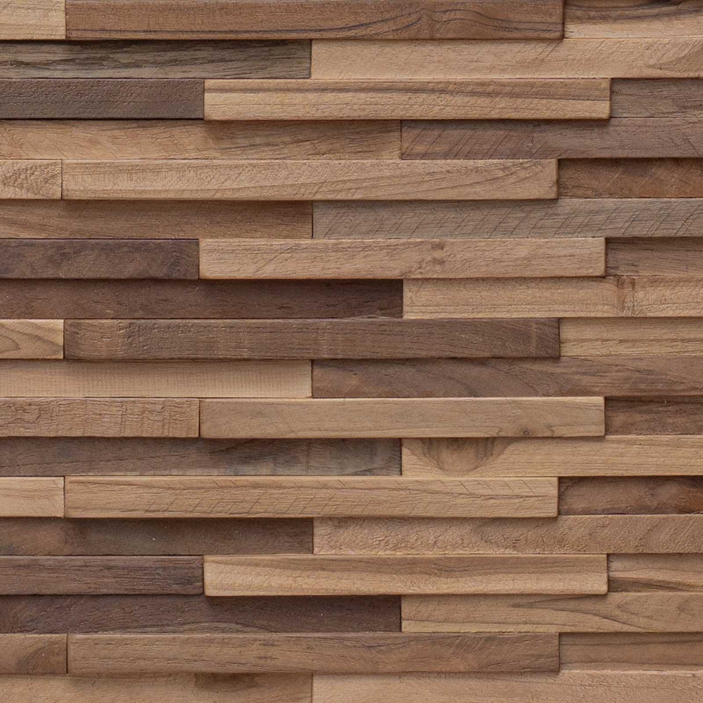 Cabecero Natural Madera de teca maciza