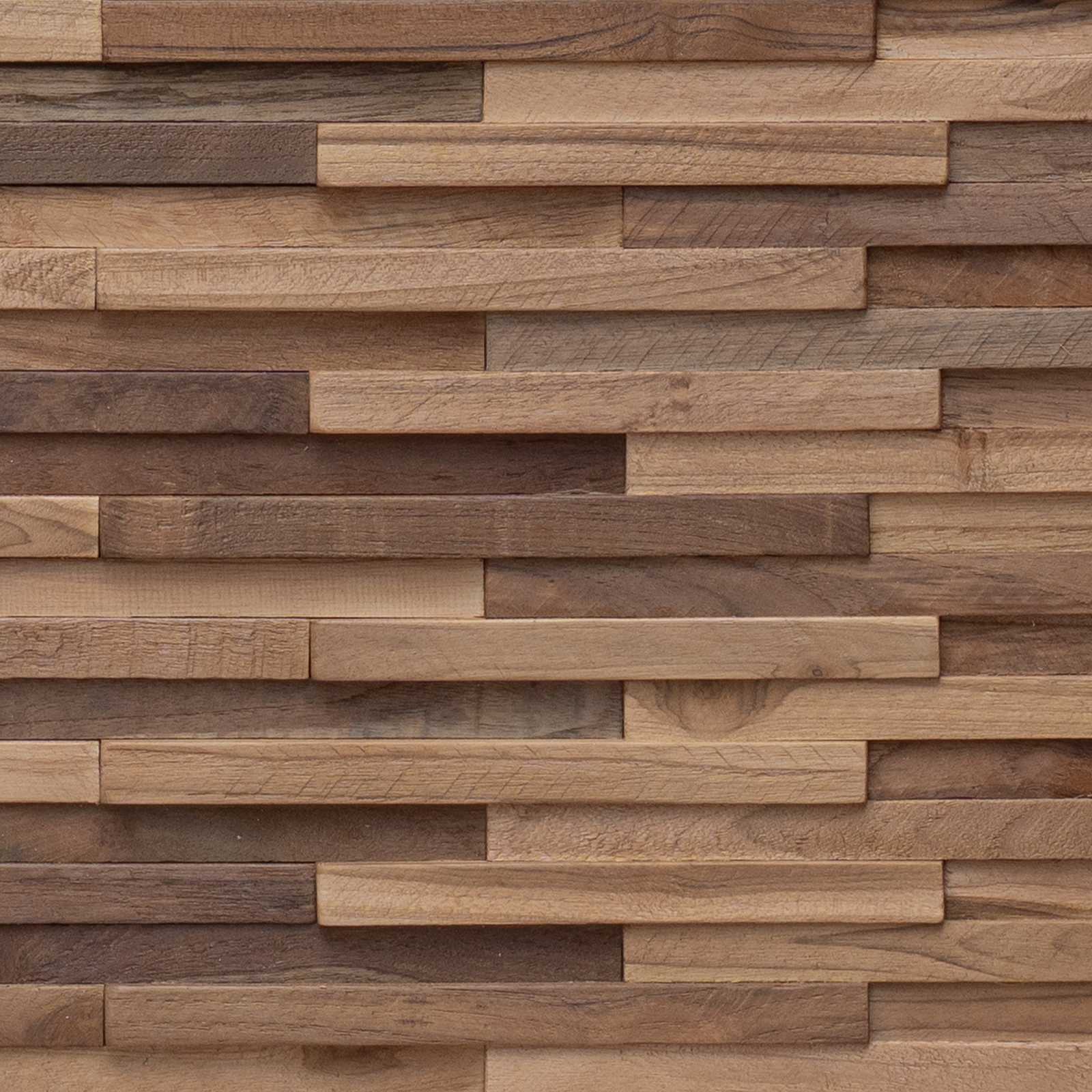 Cabecero Natural Madera de teca maciza