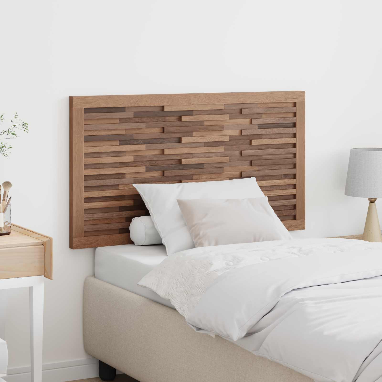 Cabecero Natural Madera de teca maciza