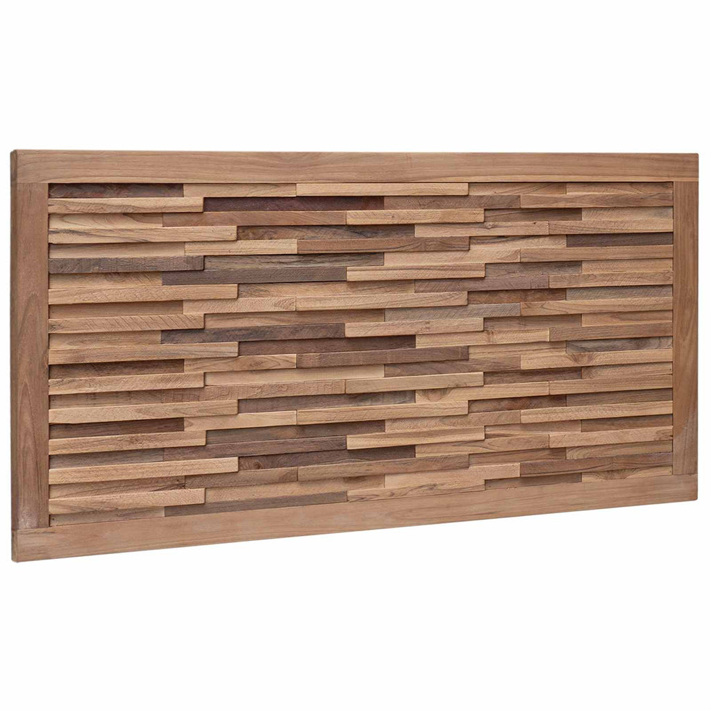 Cabecero Natural Madera de teca maciza