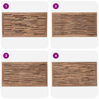 Cabecero Natural Madera de teca maciza