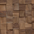 Cabecero Natural Madera de teca maciza