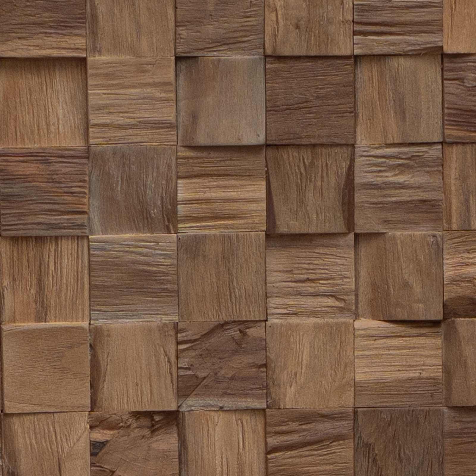Cabecero Natural Madera de teca maciza