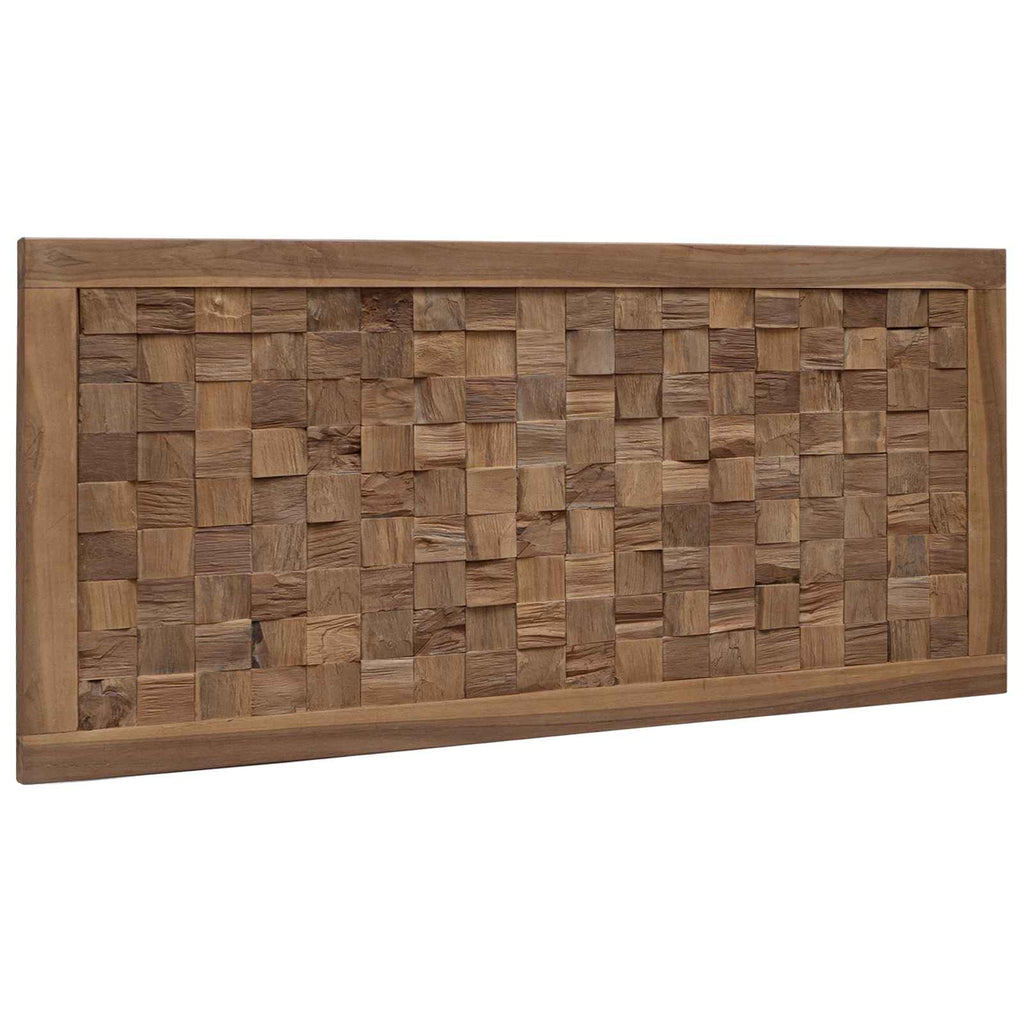 Cabecero Natural Madera de teca maciza
