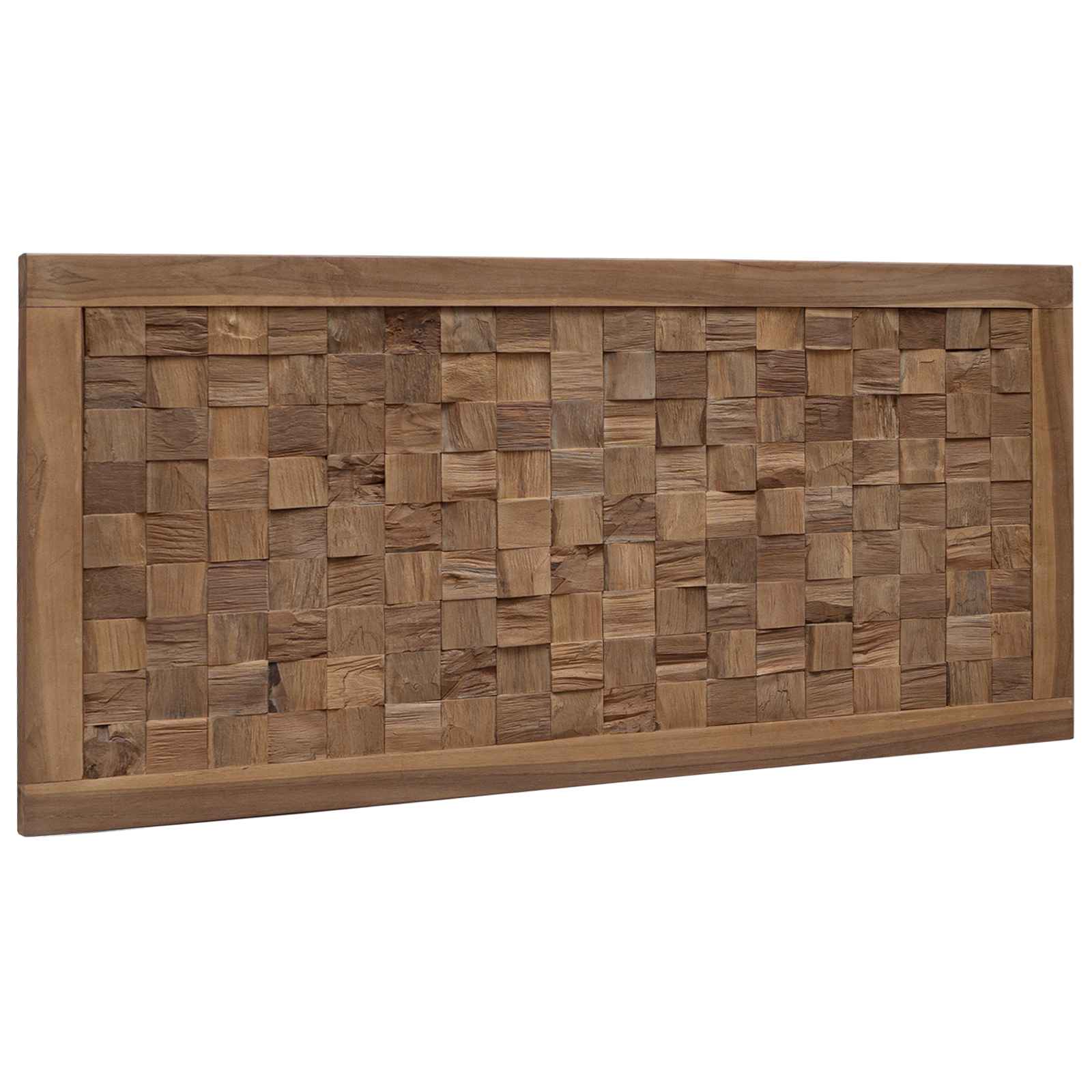 Cabecero Natural Madera de teca maciza