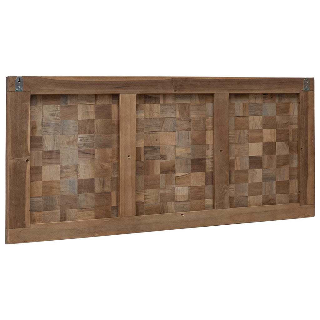 Cabecero Natural Madera de teca maciza