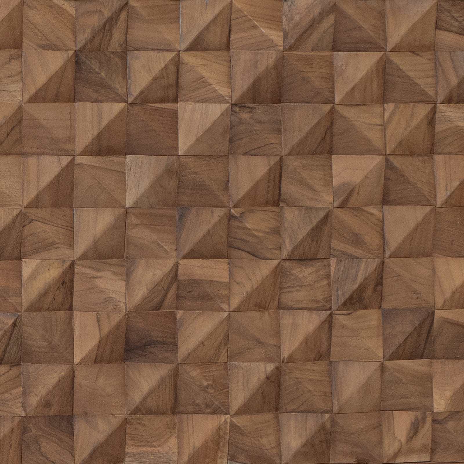 Cabecero Natural Madera de teca maciza