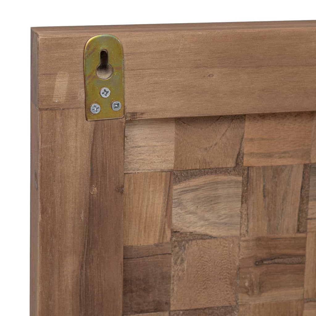Cabecero Natural Madera de teca maciza