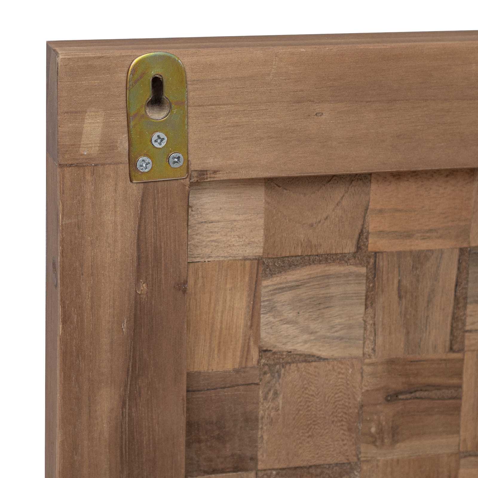 Cabecero Natural Madera de teca maciza