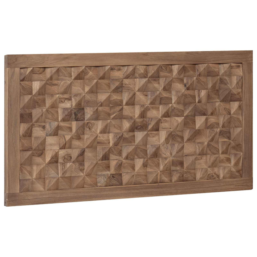 Cabecero Natural Madera de teca maciza