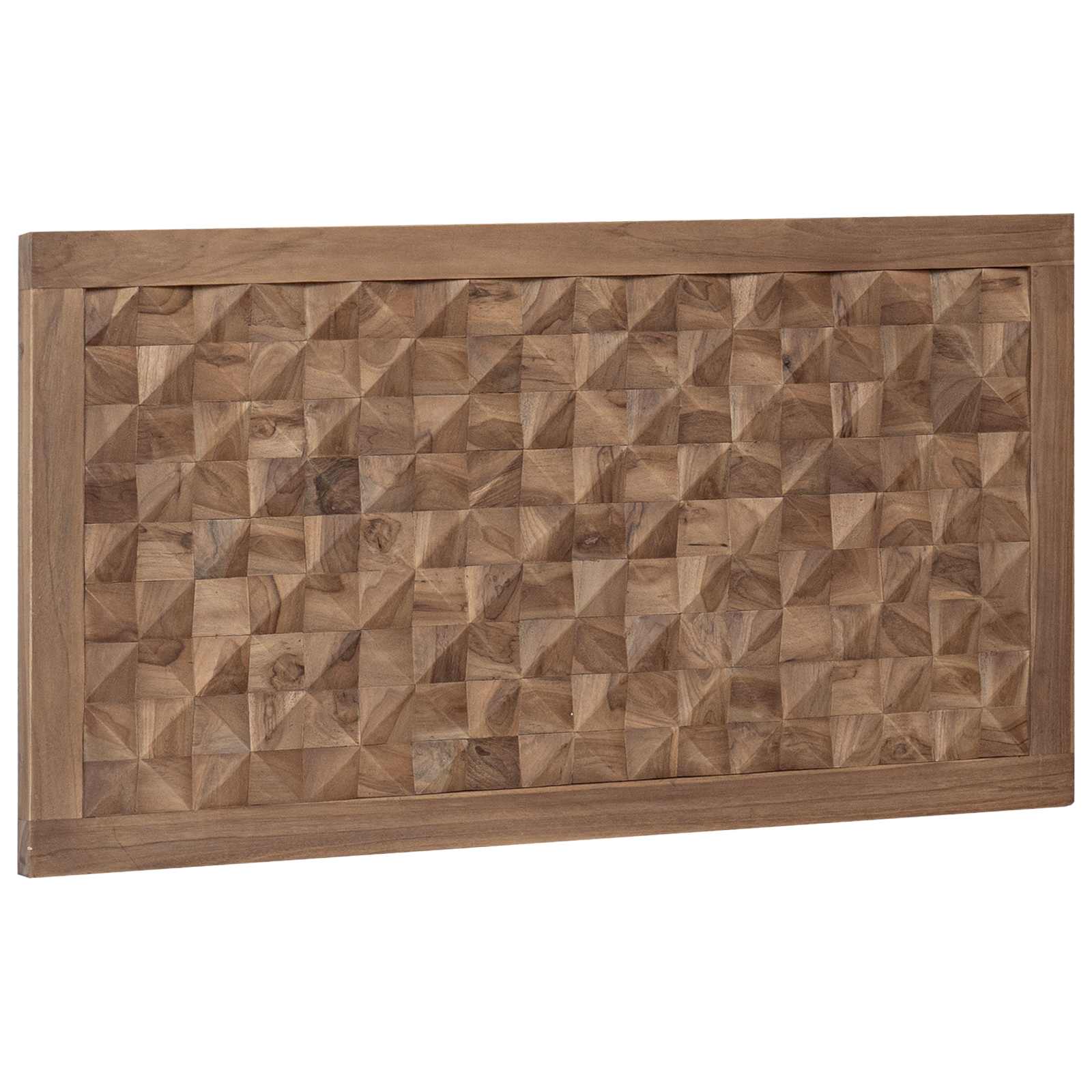 Cabecero Natural Madera de teca maciza