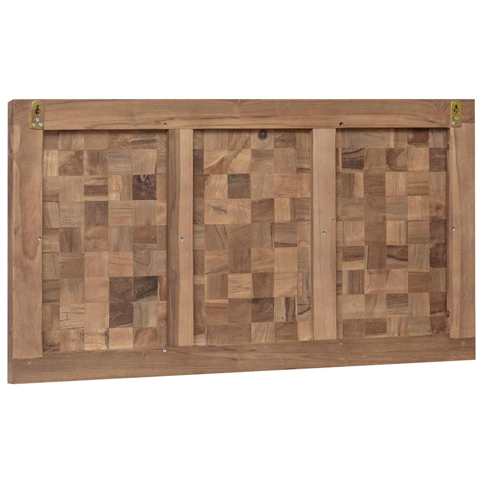 Cabecero Natural Madera de teca maciza