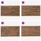 Cabecero Natural Madera de teca maciza