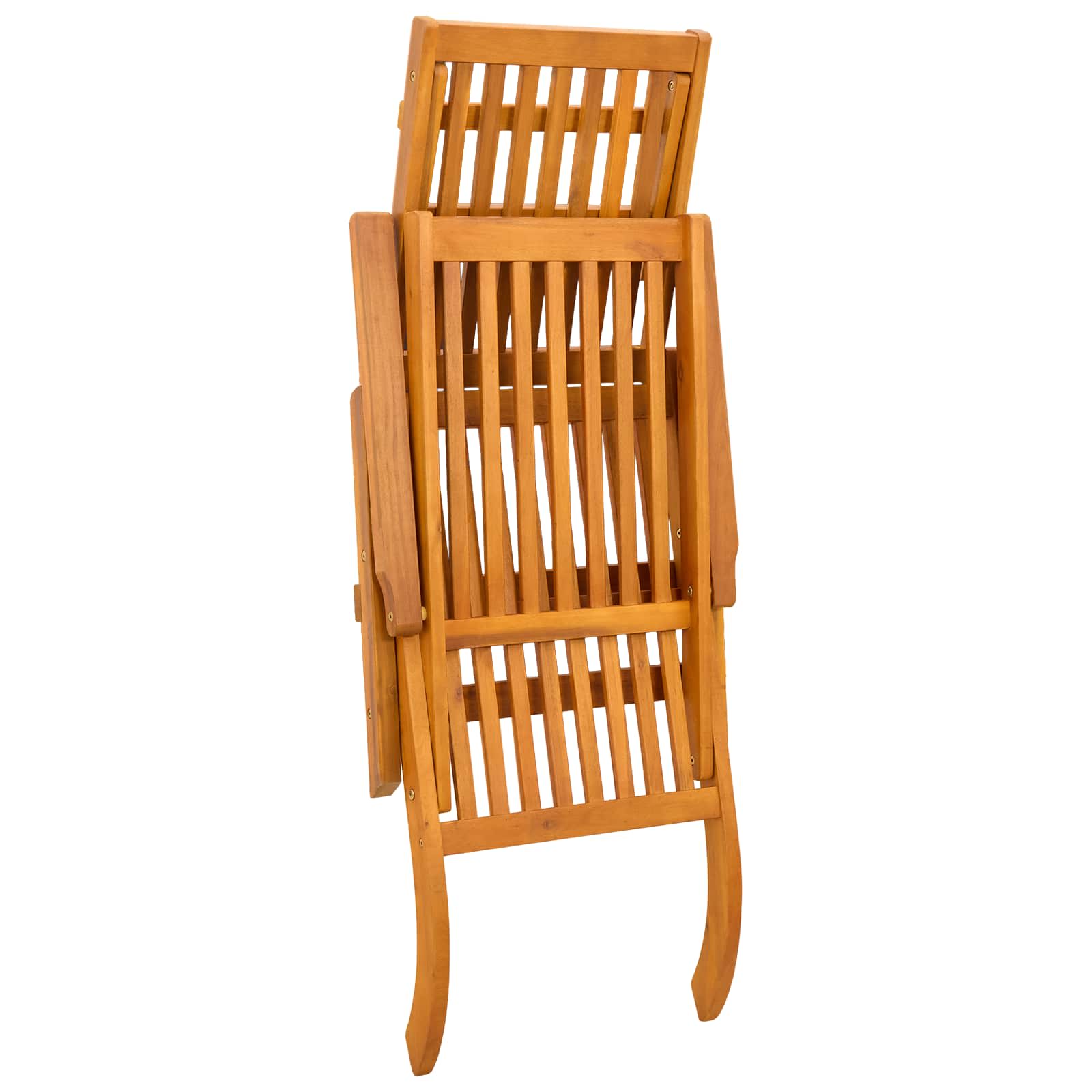 Recliner y tumbona plegable 2 pcs 55 x 146 x 91 cm