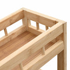 Carrito de cocina con ruedas Natural 60 x 18 x 97 cm Bambú