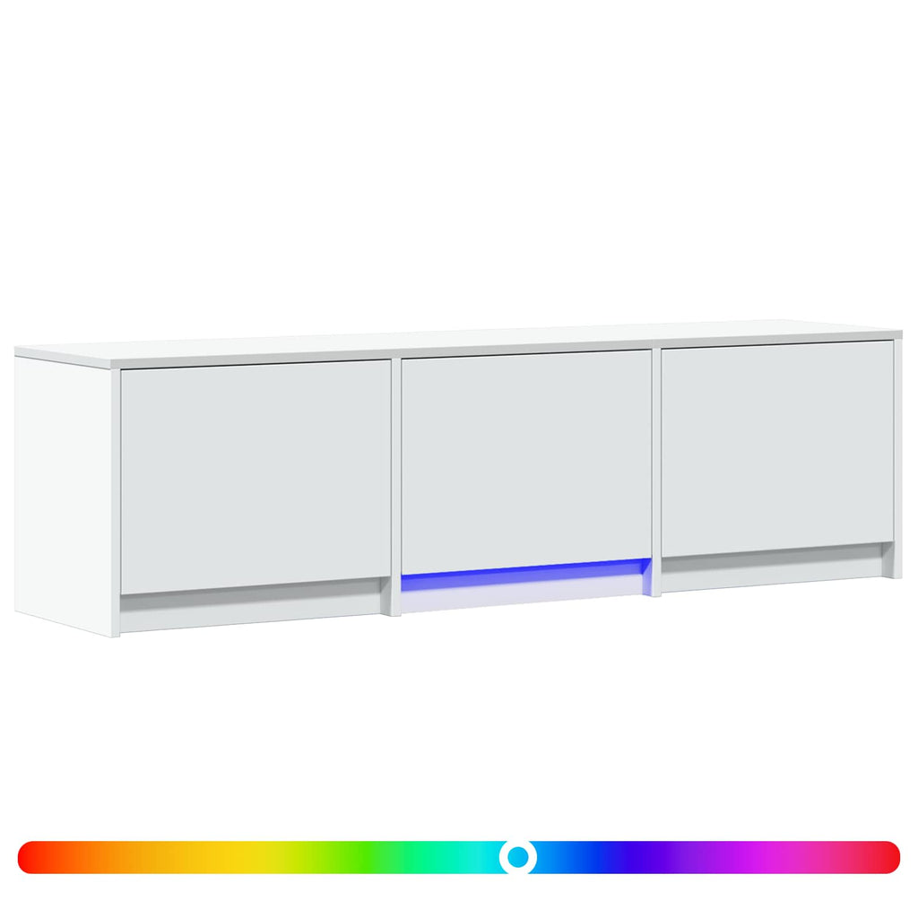 Mueble de TV con LED 140 x 34 x 40 cm Madera de ingeniería