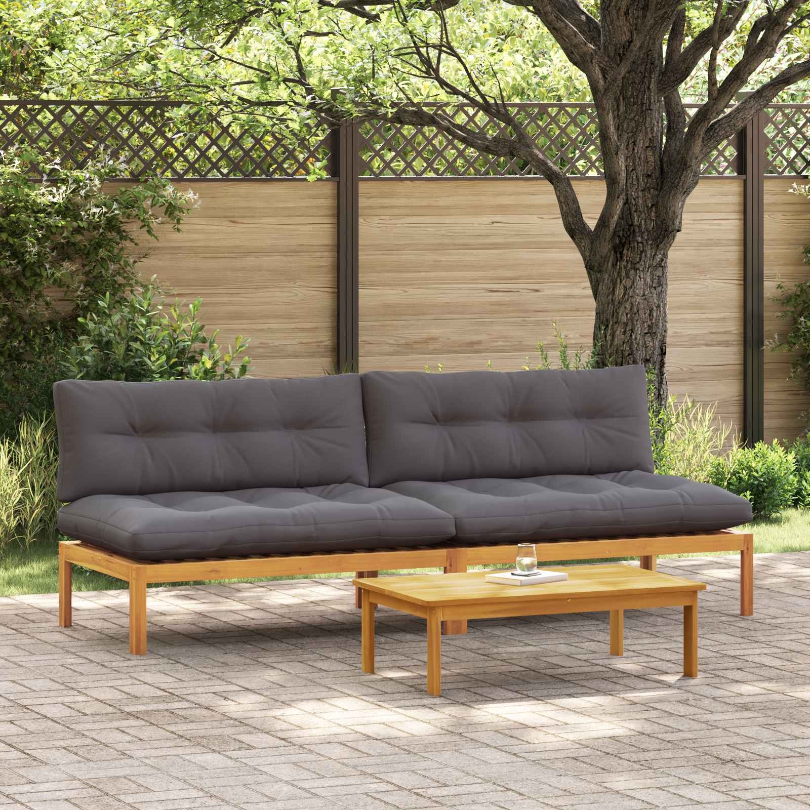 132 x 92 x 82 cm Madera de acacia