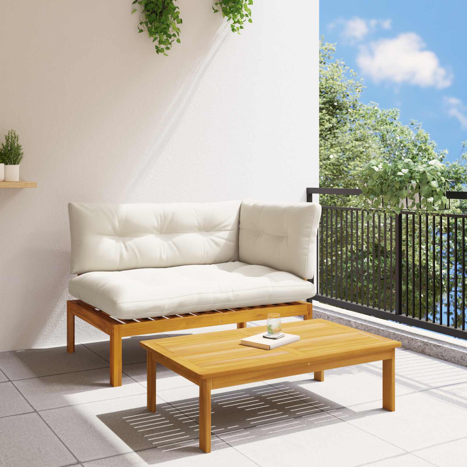 132 x 92 x 82 cm Madera de acacia