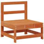 Conjunto de Sofás de Jardín 8 pcs Marrón Cera Pino macizo