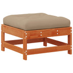 Conjunto de Sofás de Jardín 10 pcs Marrón Cera