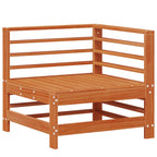 Conjunto de Sofás de Jardín 5 pcs Marrón Cera
