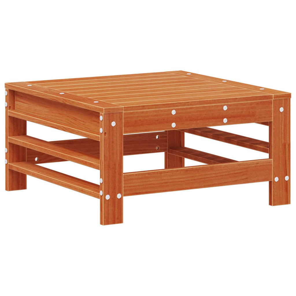 Conjunto de Sofás de Jardín 5 pcs Marrón Cera