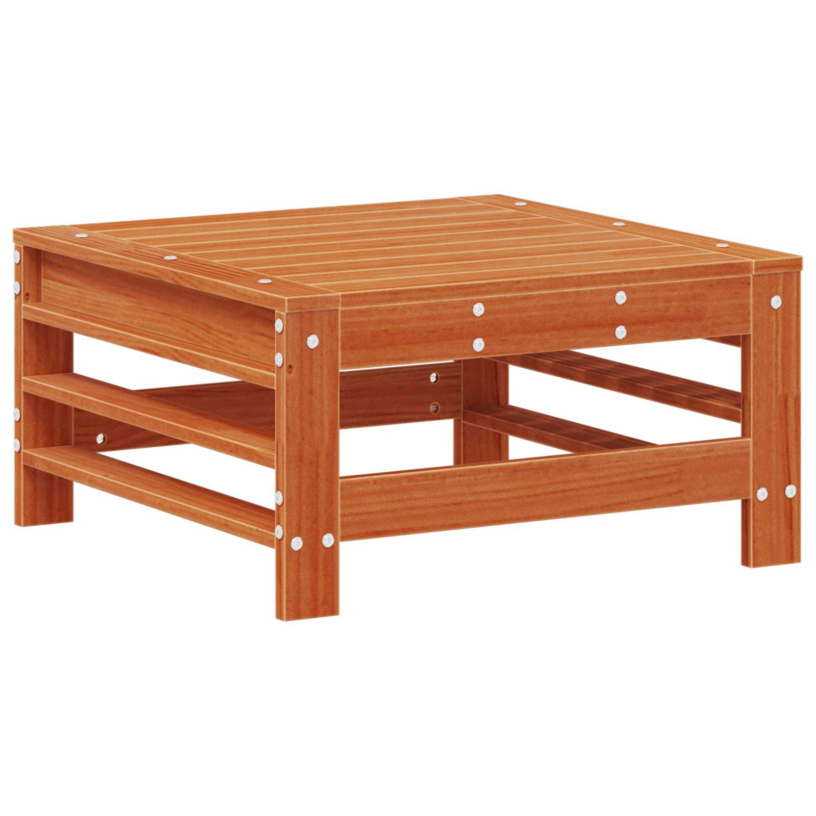 Conjunto de Sofás de Jardín 5 pcs Marrón Cera