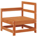 Conjunto de Sofás de Jardín 8 pcs Marrón Cera Pino macizo