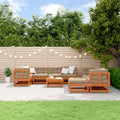 Conjunto de Sofás de Jardín 33 pcs Marrón Cera