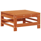 Conjunto de Sofás de Jardín 5 pcs Marrón Cera Pino macizo
