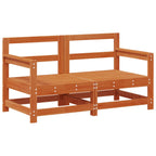 Conjunto de Sofás de Jardín 7 pcs Marrón Cera