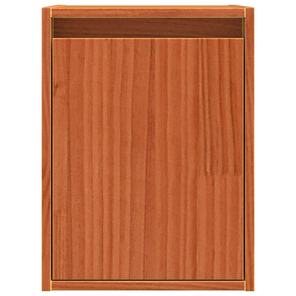 Armario de Pared con puerta 2 pcs Marrón cera 30 x 30 x 40 cm