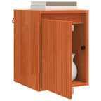 Armario de Pared con puerta 2 pcs Marrón cera 30 x 30 x 40 cm