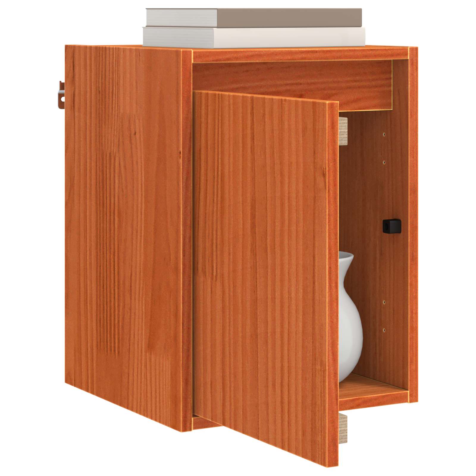 Armario de Pared con puerta 2 pcs Marrón cera 30 x 30 x 40 cm