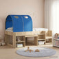 Túnel de cama 2 pcs Azul 211 x 52,5 x 2 cm Poliéster