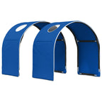 Túnel de cama 2 pcs Azul 211 x 52,5 x 2 cm Poliéster