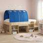 Túnel de cama 2 pcs Azul 211 x 67.5 x 2 cm Poliéster