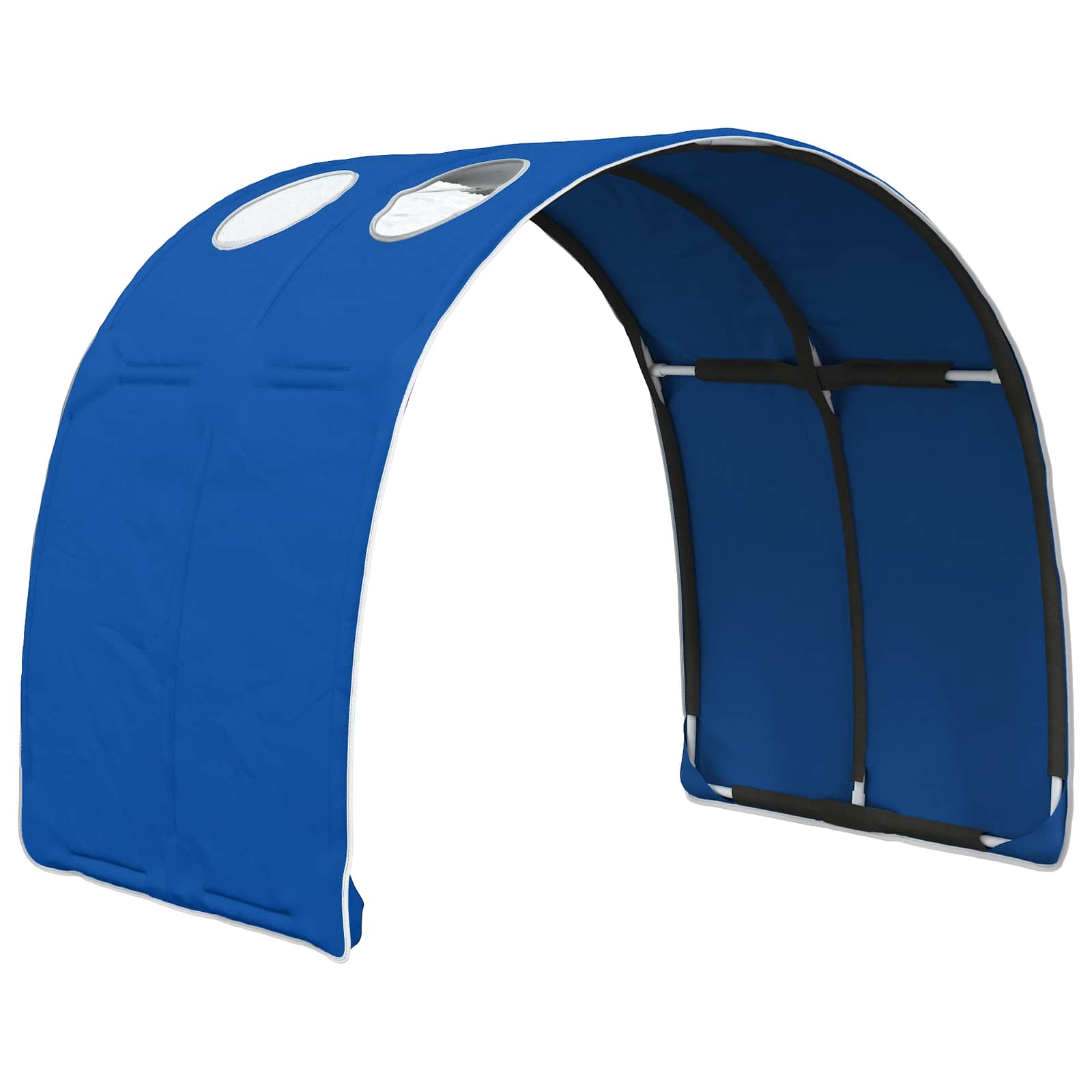 Túnel de cama 2 pcs Azul 211 x 67.5 x 2 cm Poliéster