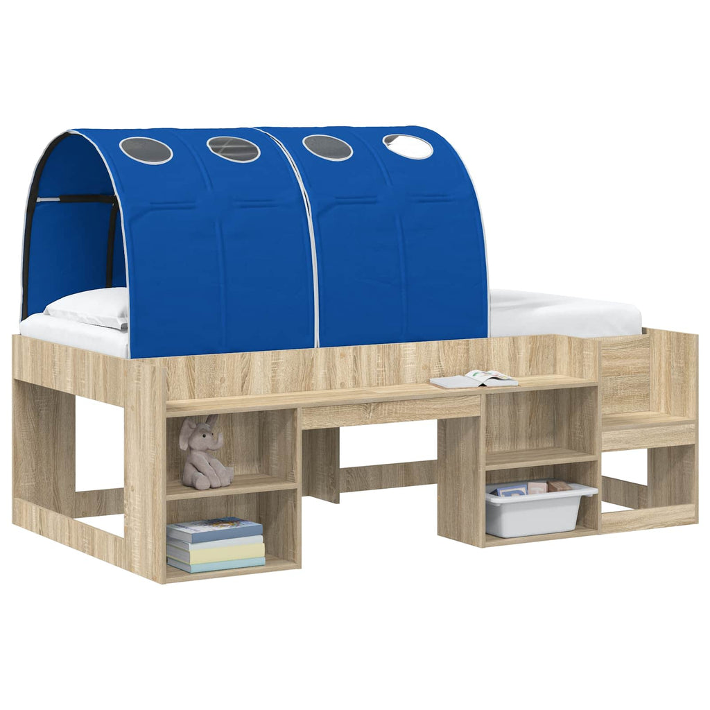 Túnel de cama 2 pcs Azul 211 x 67.5 x 2 cm Poliéster