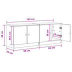 Mueble cama 2 pcs 66 x 35 x 48 cm Madera de ingeniería