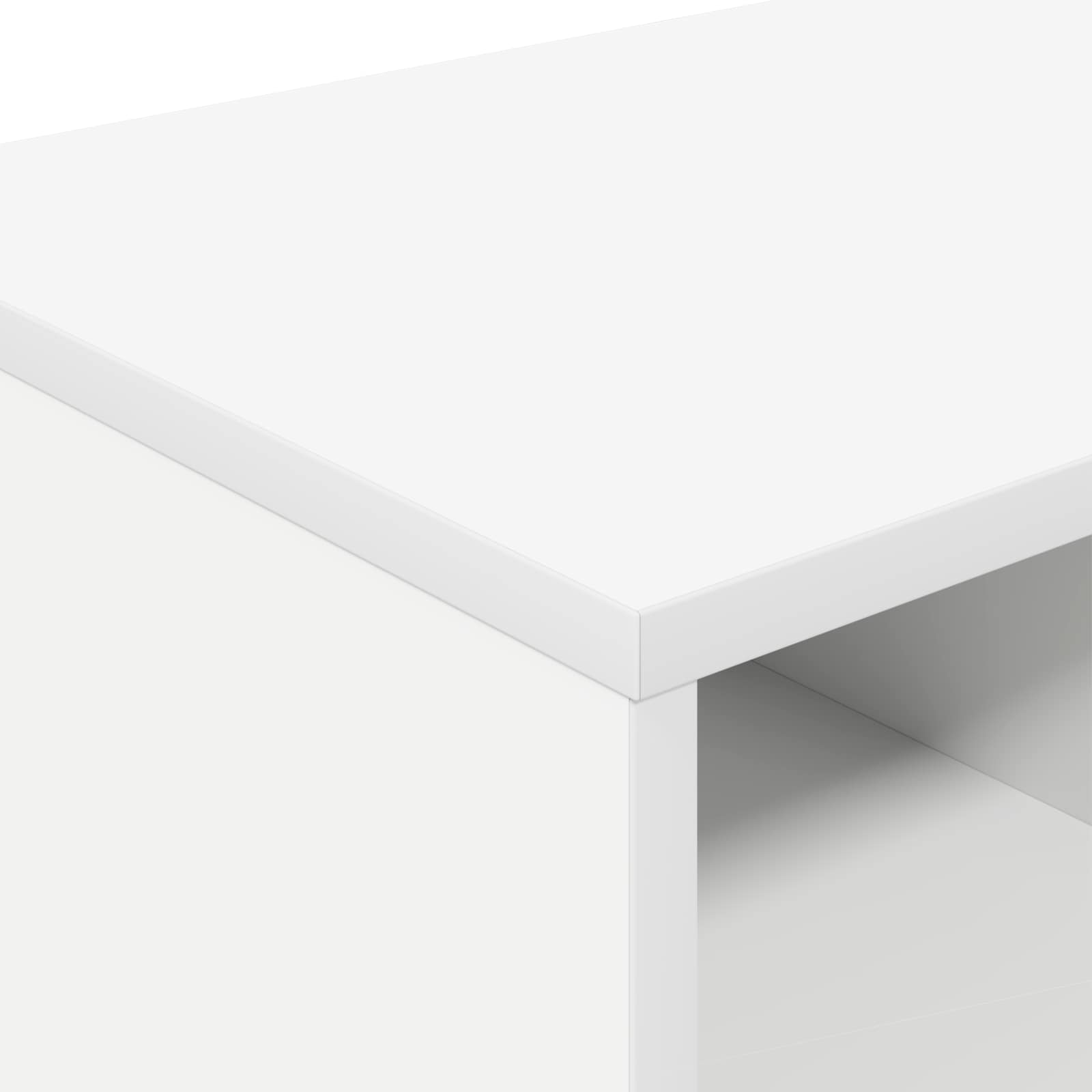 Mueble cama 2 pcs Blanco 66 x 33 x 48 cm Madera de ingeniería