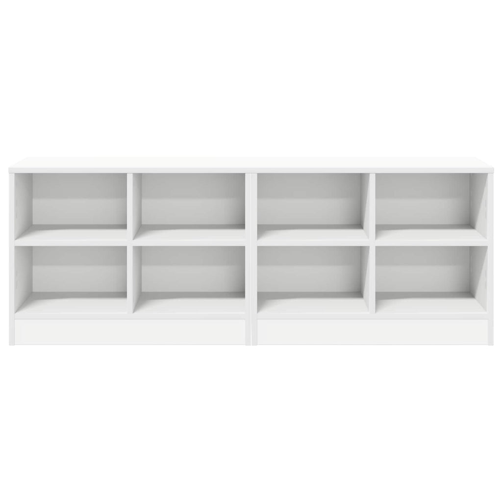 Mueble cama 2 pcs Blanco 66 x 33 x 48 cm Madera de ingeniería