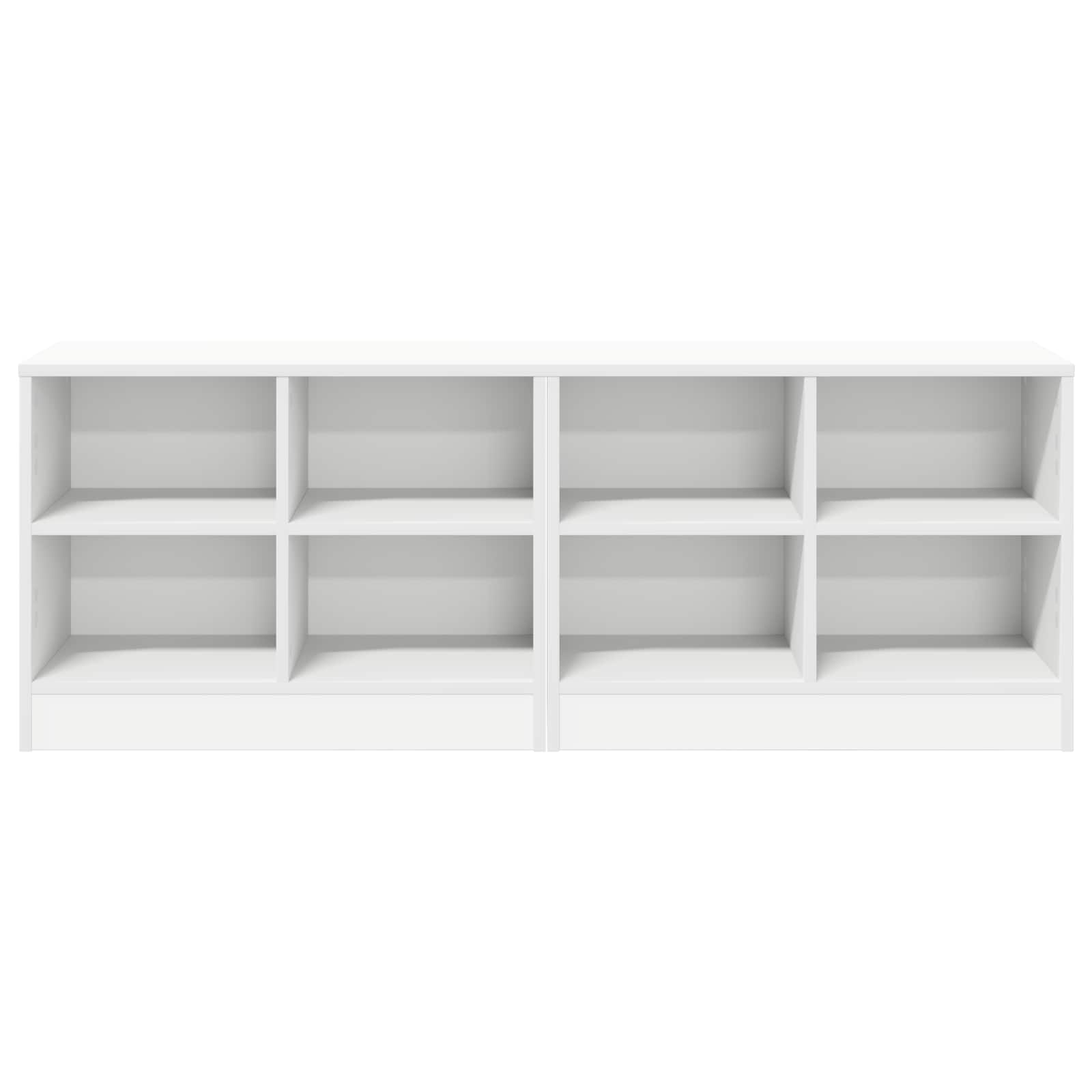 Mueble cama 2 pcs Blanco 66 x 33 x 48 cm Madera de ingeniería