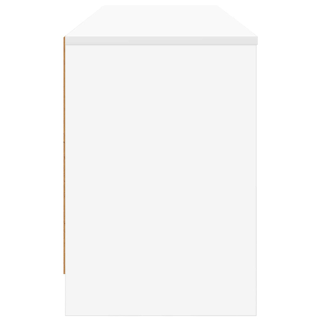 Mueble cama 2 pcs Blanco 66 x 33 x 48 cm Madera de ingeniería
