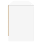 Mueble cama 2 pcs Blanco 66 x 33 x 48 cm Madera de ingeniería