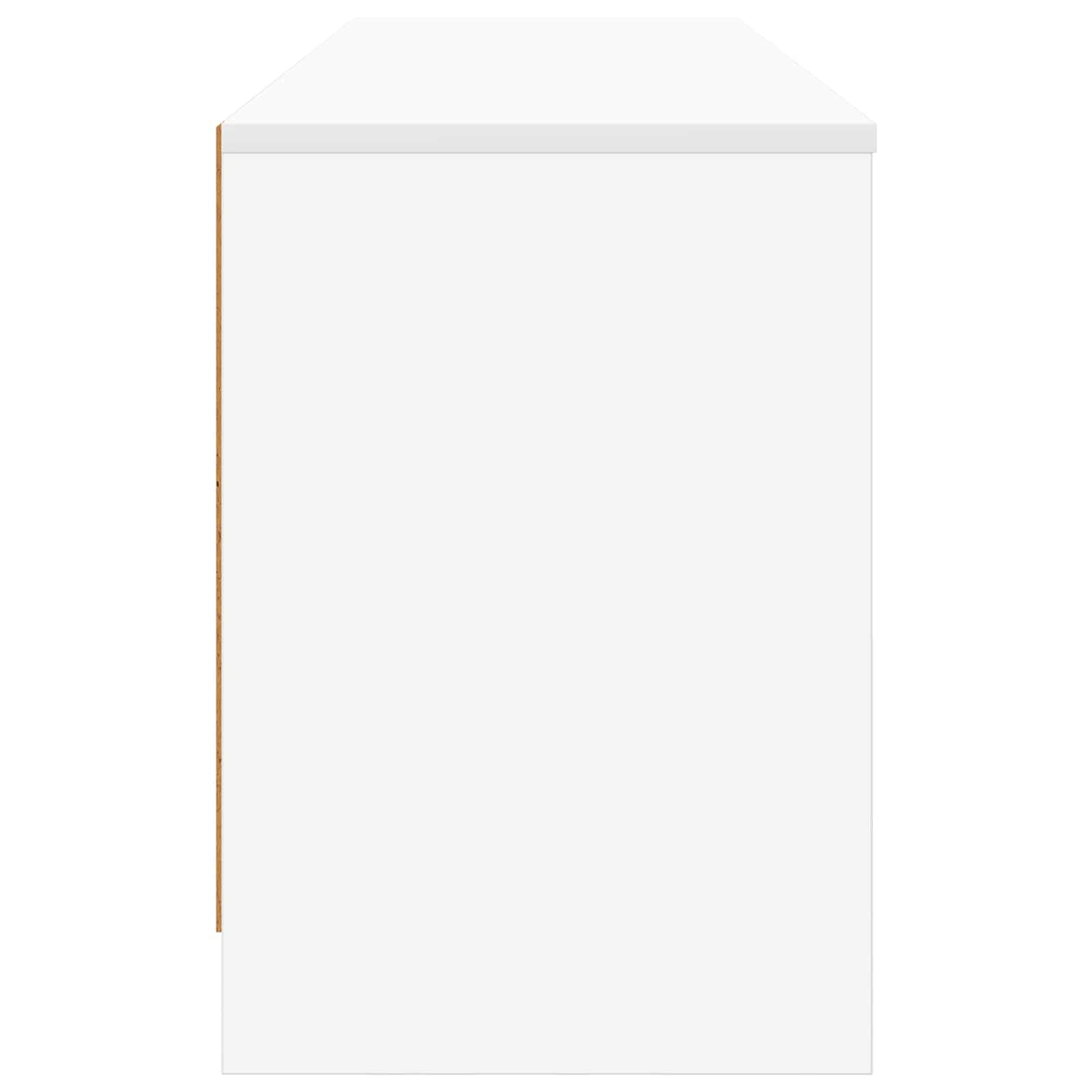 Mueble cama 2 pcs Blanco 66 x 33 x 48 cm Madera de ingeniería